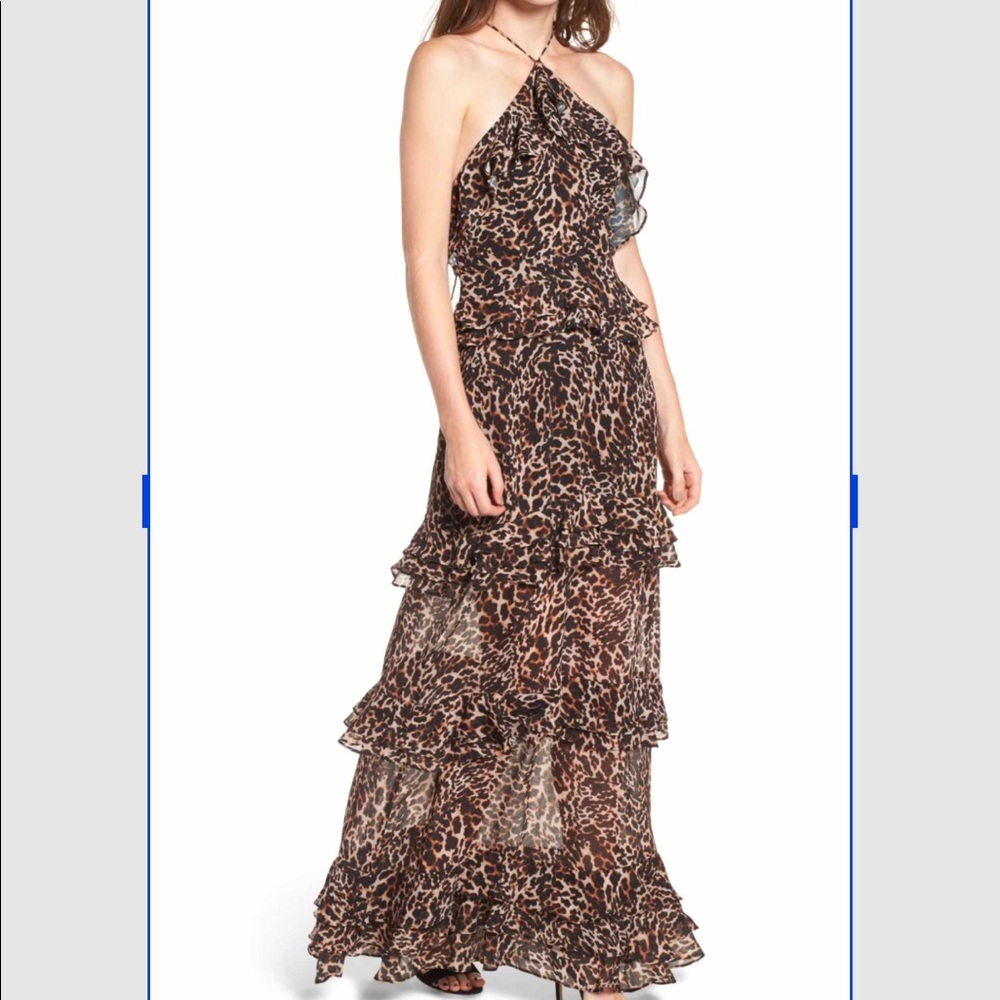 Long leopard noir